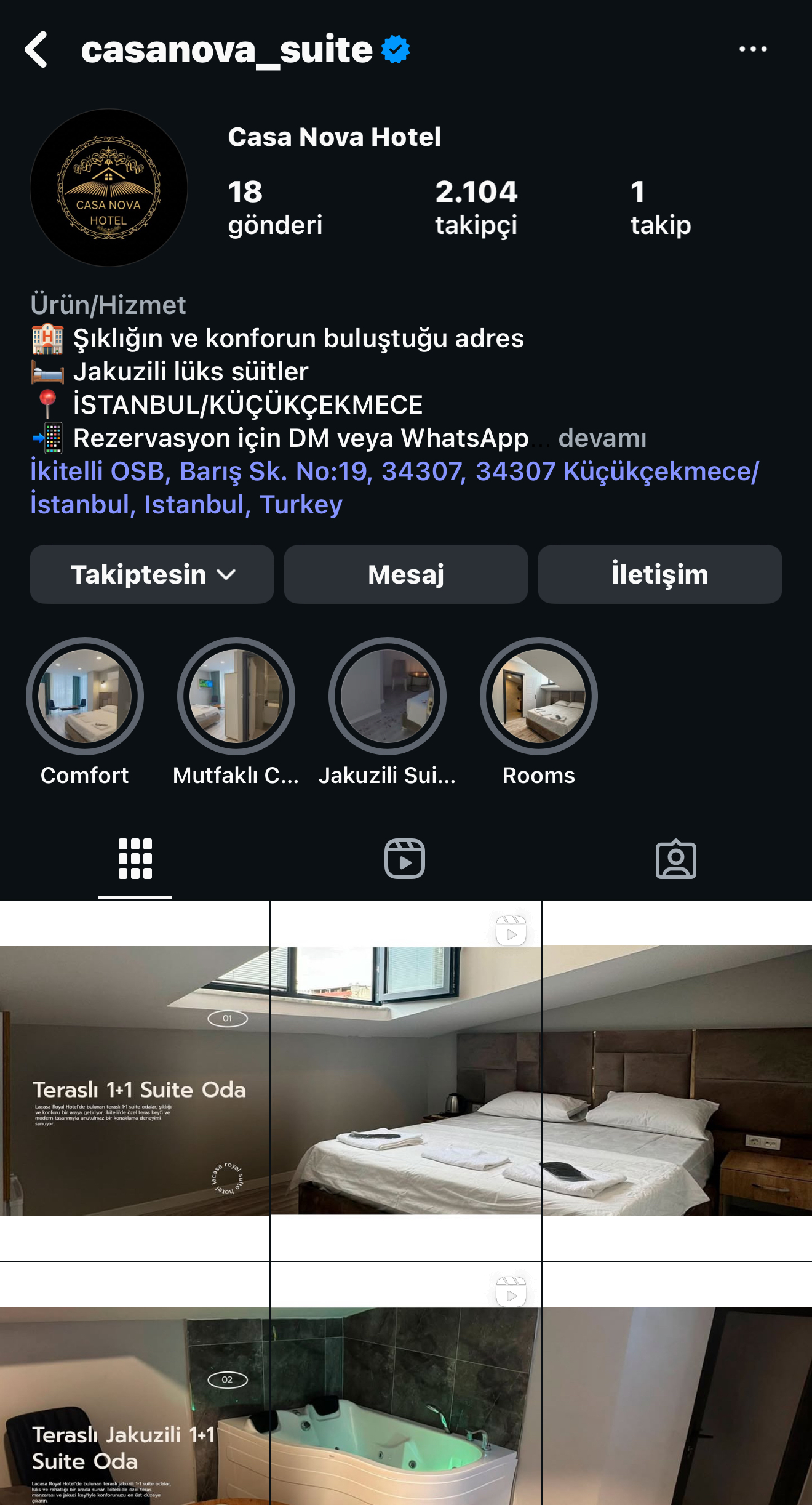 CASANOVA HOTEL İNSTAGRAM